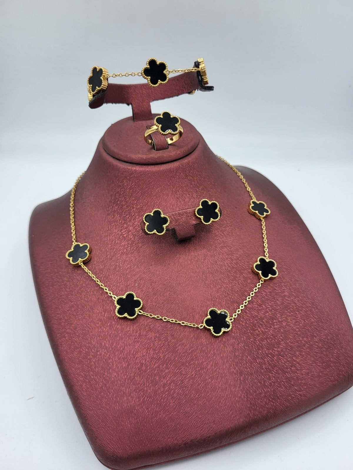 Parure Van Cleef Trèfle acier inoxydable