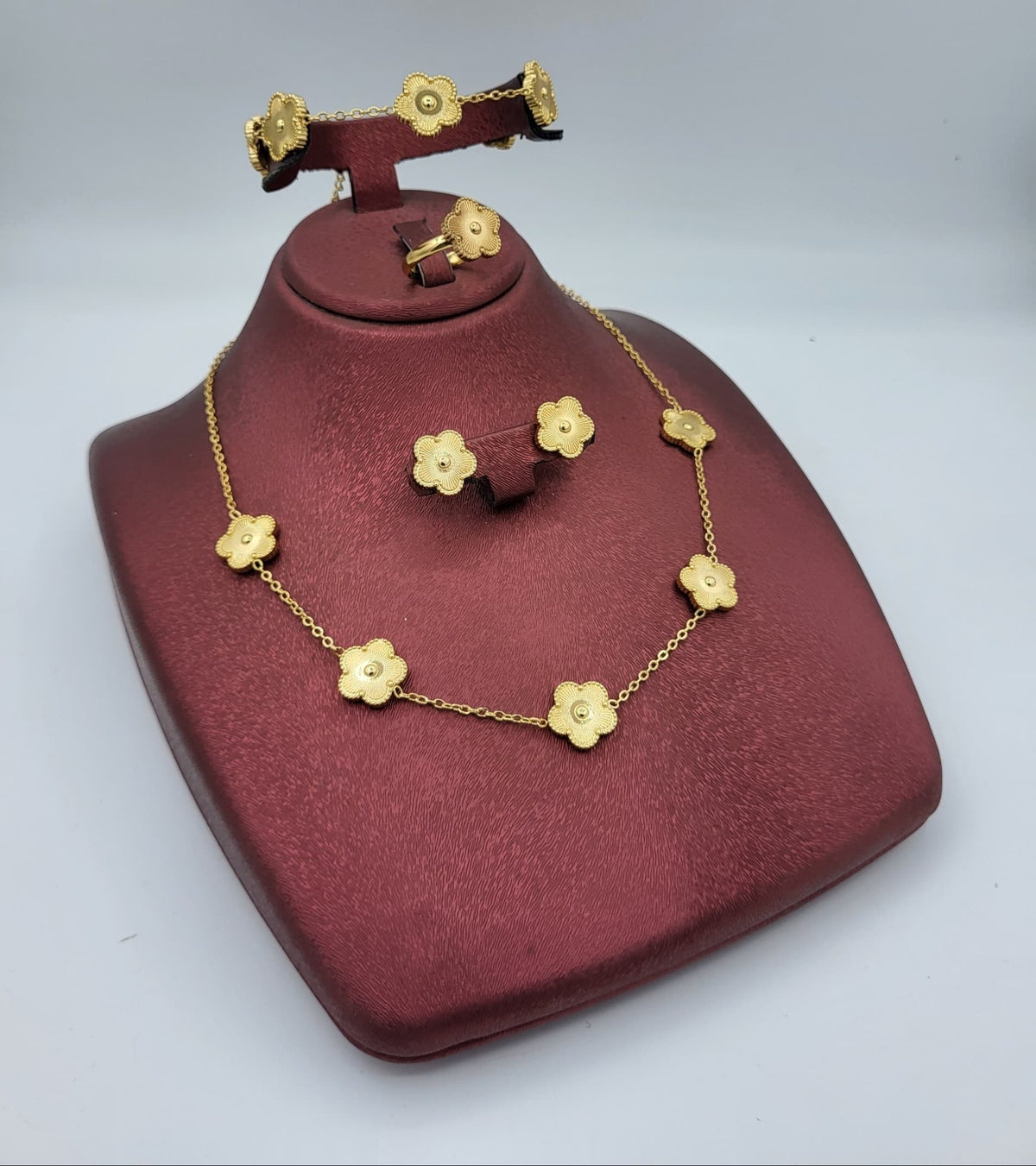 Parure Van Cleef Trèfle acier inoxydable