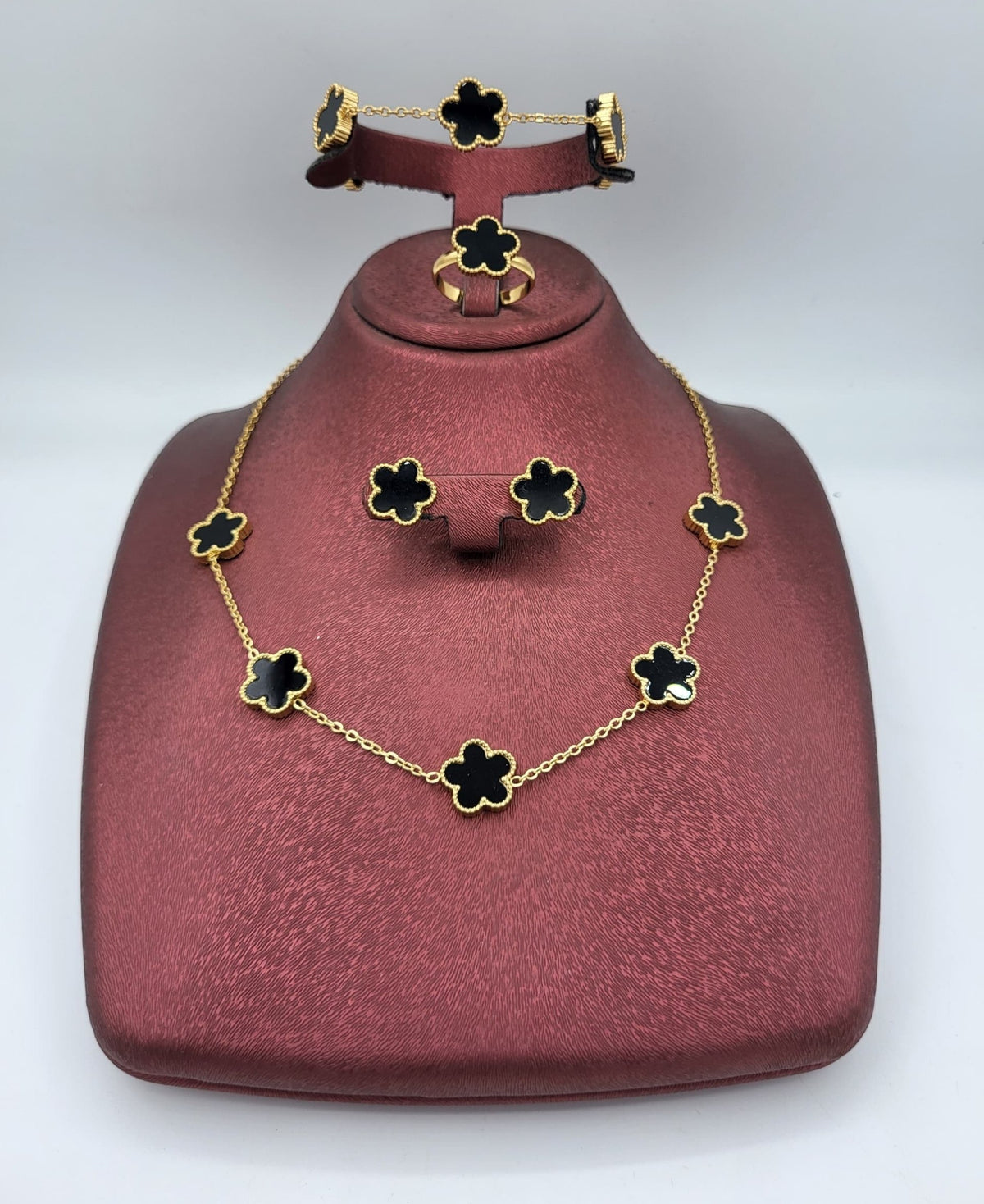 Parure Van Cleef Trèfle acier inoxydable