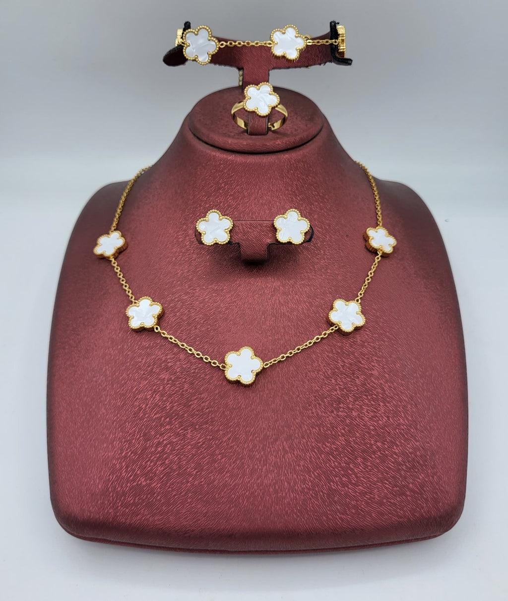Parure Van Cleef Trèfle acier inoxydable