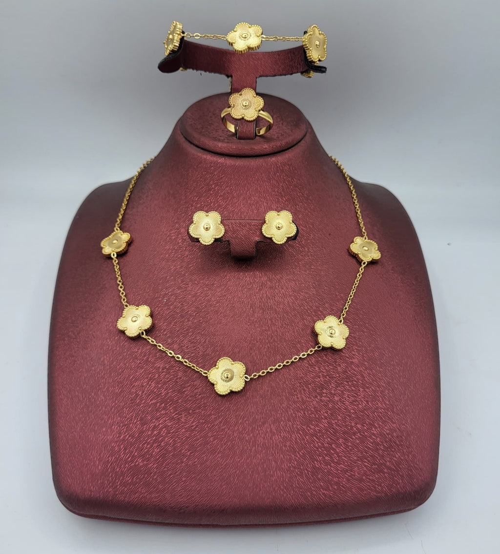 Parure Van Cleef Trèfle acier inoxydable
